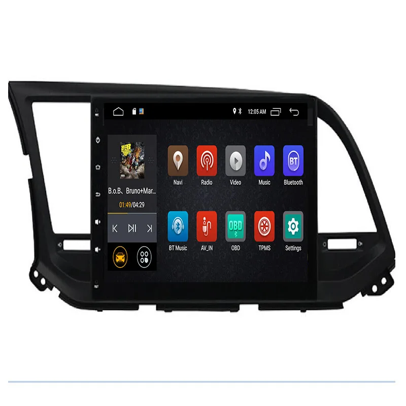 Android 8.1 / 8.0 Octa Core 8 cores PX5/PX30 For HYUNDAI ELANTRA 2016 2017 2018 2019 - Car DVD Player Navigation GPS Radio