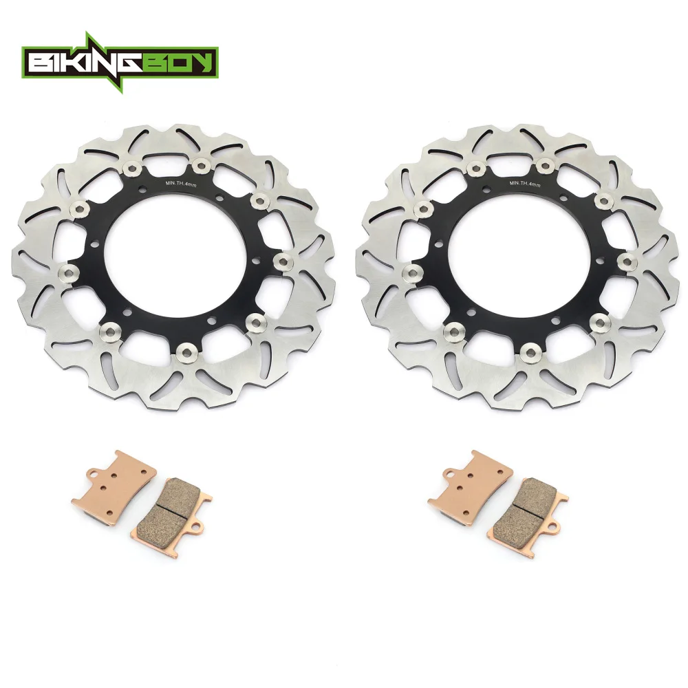BIKINGBOY для Yamaha YZF R1 98 99 00 01 02 03 FZ1 FZS FAZER 1000 2001 2002 2003 2004 2005 передние тормозные диски