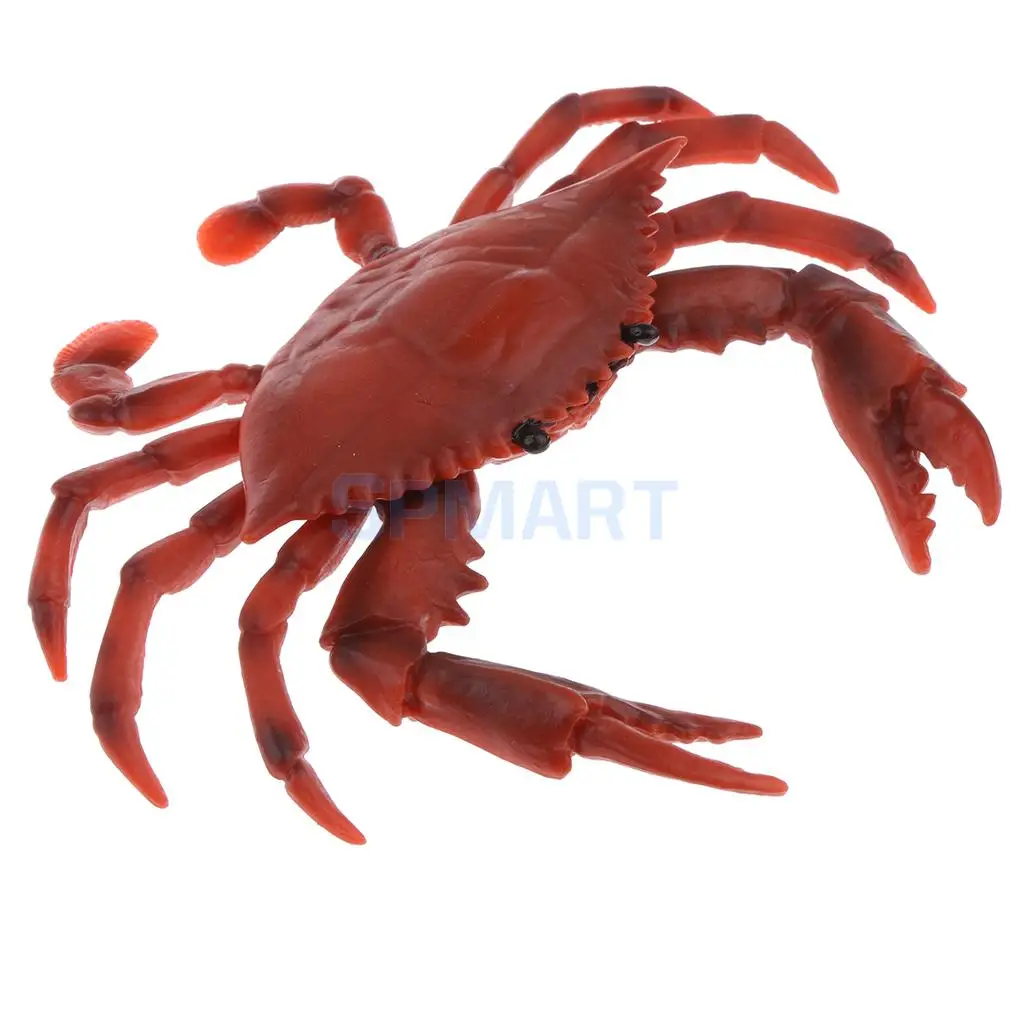 Animals Figure Toys Farm/Jungle/Sea Red Crab Animals Model Aquarium Toys Realistic Wild Pastic Figurine Kid Animal Toy