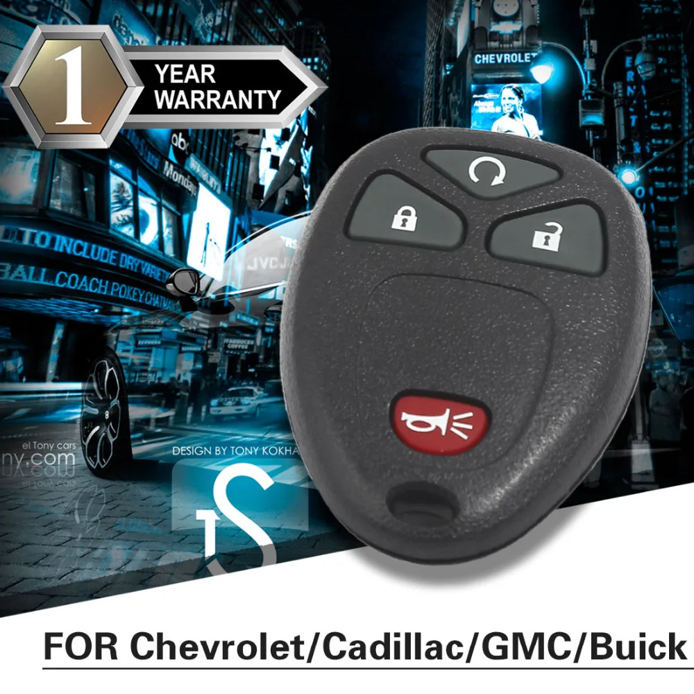 X AUTOHAUX автомобильный сменный дистанционный брелок для ключей для Chevrolet Cadillac GMC Buick 15913421 OUC60270