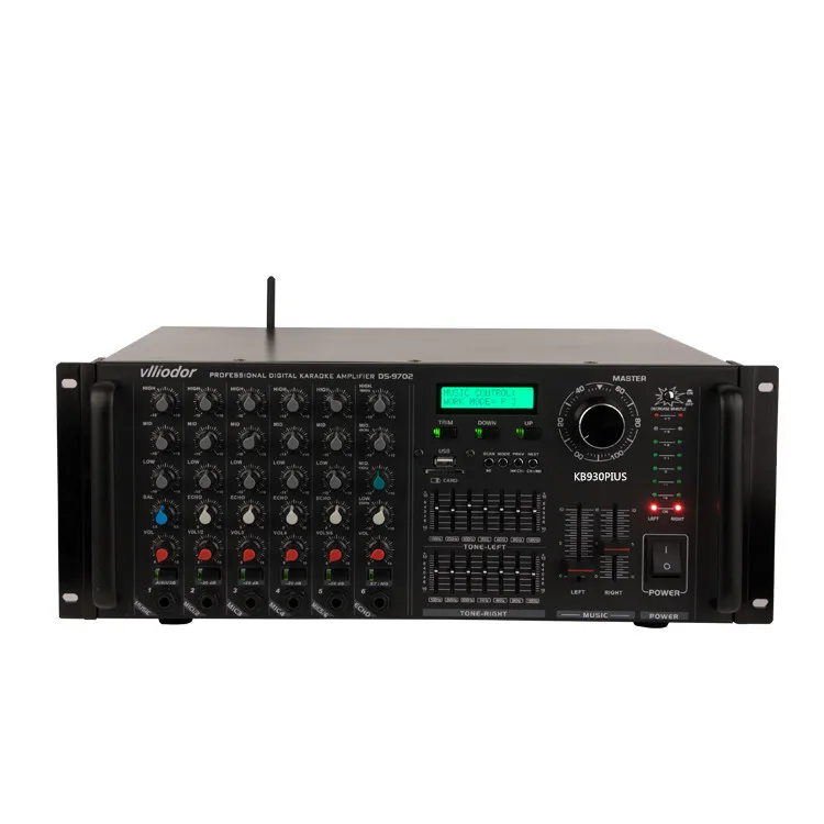 

KB930 USB SD jack Bluetooth KTV karaoke OK 2.0 channel 550W + 550W high power reverberation equalizer HIFI amplifier