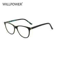 WILLPOWER модная рамка очки прозрачная Классическая оправа Ацетат Оправа для очков женщин
