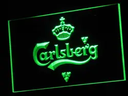 A010 Пиво Carlsberg Bar Pub отображает светодиодный неоновые световые знаки с включения/выключения 20 + Цвета 5 размеров на выбор