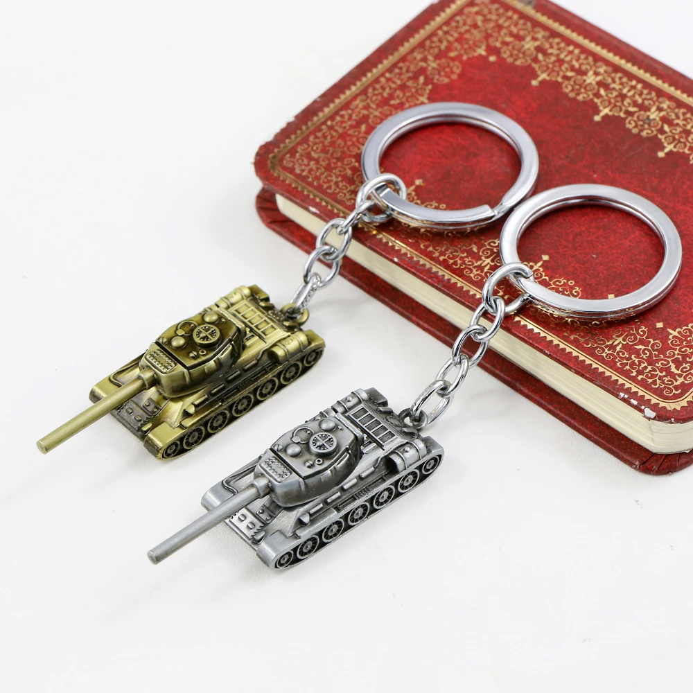 

HSIC World of Tanks Keychain Car Metal Alloy Model Pendent Keyring Mens Key Chain Ring Holder Souvenirs HC10837