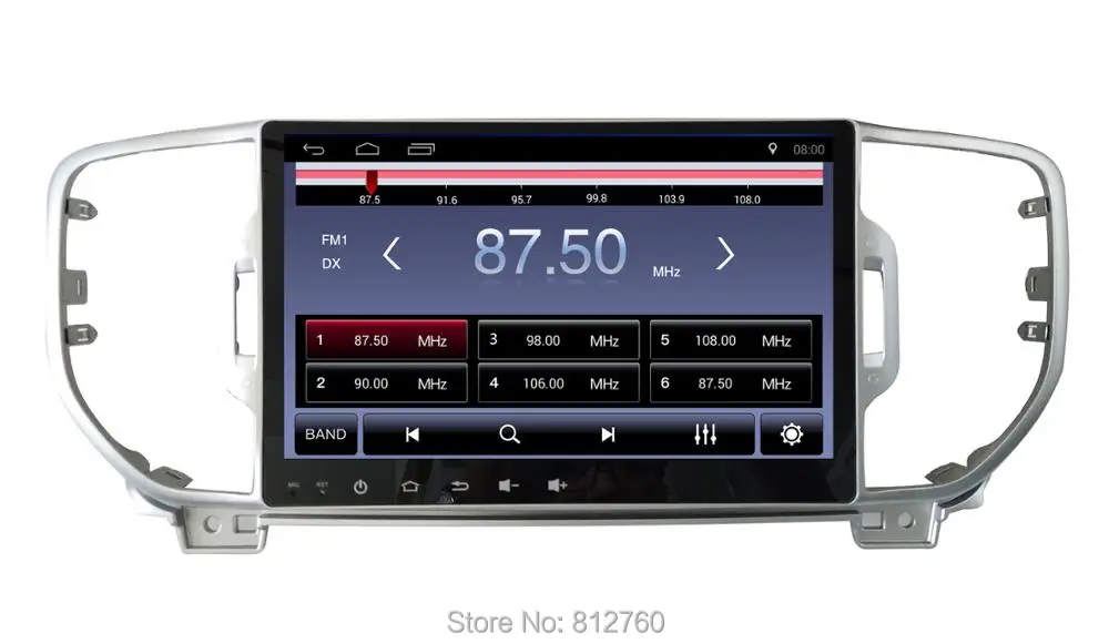 Best 9 inch 2G RAM android 7.1 for Kia sportage 2016 2017 car dvd gps navigation car radio stereo video audio player bluetooth+canbus 3