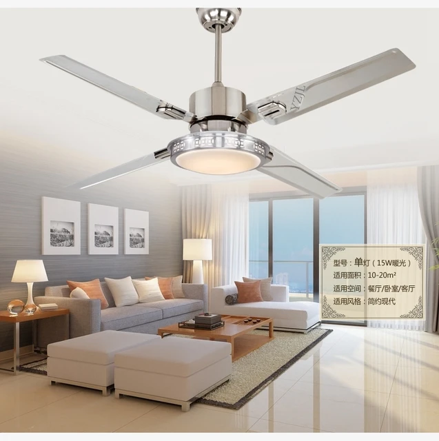 48inch remote control ceiling fan lights led bedroom ceiling lamp