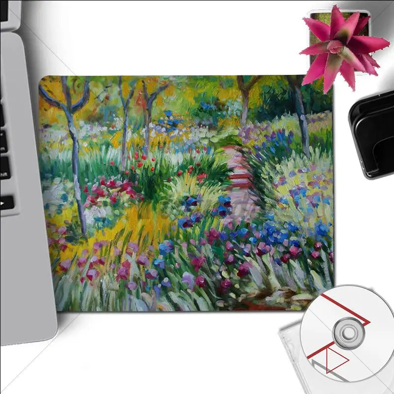 Коврик для мыши Yinuoda Monet Garden Lotus, компьютерный коврик, размер для 180x220x2 мм и 250x290x2 мм, маленький коврик для мыши