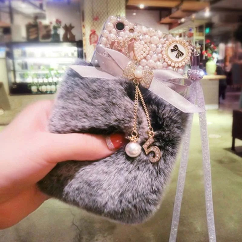 Real Rex Rabbit Hair Genuine Fur coque Case For Samsung J7 J5 Prime MAX S8 Plus A3 A5 A7 2017 A520 A720 A320 Alpha Funda capa |