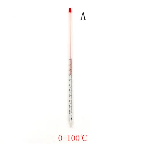 Стеклянный термометр для домашнего пивоварения, лаборатория с красной водой, термометр для химии, стеклянная посуда 0-50/0-100 градусов Цельсия