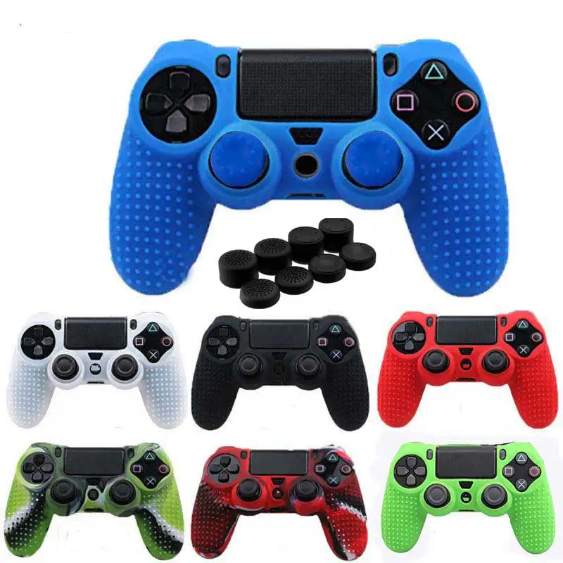 

Studded Anti-Slip Silicone Cover Skin for Sony Playstation Dualshock4 PS4 DS4 pro slim controller & Stick Grip