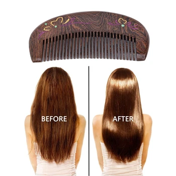 

2020 New Hair Care Comb Anti-static Handmade Natural Wood Wooden Carved Sandalwood Combs Mandarin