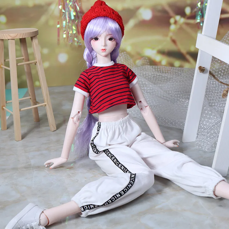 Наряды для 1/3 BJD полосатая рубашка и слаксы просто одежда девочек SD|Куклы| |