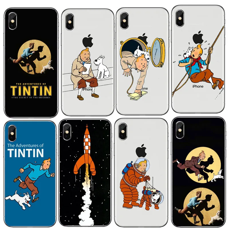 The Adventures of Tintin Soft Silicone TPU Cover Case For iPhone 11 11Pro XR 10 8 7 Plus 6 6S Plus 5 XS Max 5 5C 4 4S Case