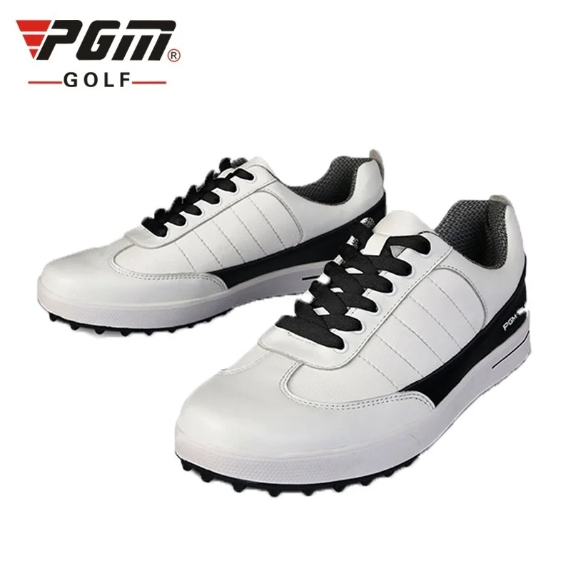 

Professional Men's Golf Shoes Fixed Nail Skidproof Golf Sneakers Man Waterproof Lace Up Sport Shoes High Quality AA51031