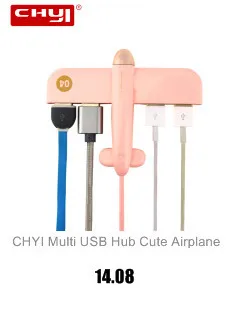 CHYI мульти 4 Порты и разъёмы USB концентратор 3,0 с 2.4A Мощность зарядки Порты и разъёмы USB разветвитель с Мощность Интерфейс для ПК Компьютерные