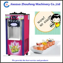 Commercial three flavors soft ice cream maker machine icecream