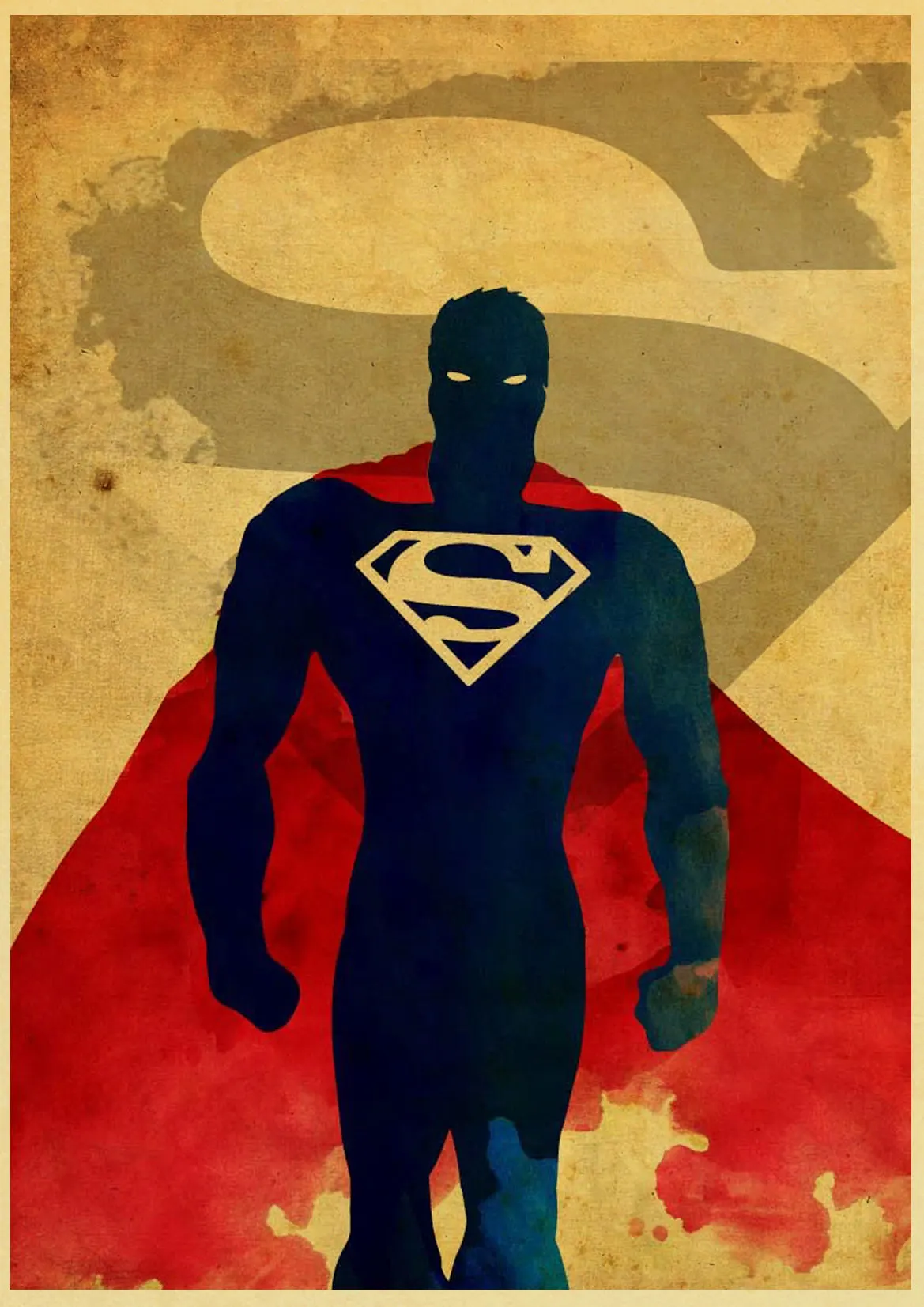 Винтаж Marvel Dc Супер Герои плакат Железный человек Бэтмен художественные принты и плакаты для дома комнаты бар живопись наклейки на стену