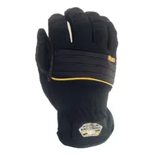 Gants de travail antidérapants, authentiques, de haute qualité, Extra durables, résistants à la perforation, (Large, noir)