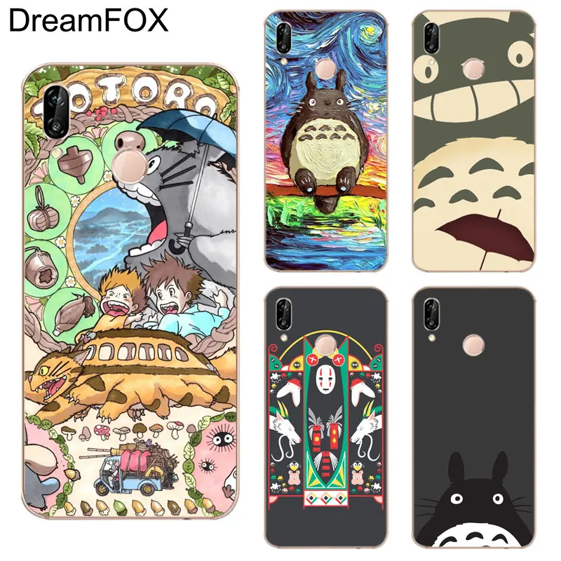 DREAMFOX K015 Anime Chihiro Totoro Soft TPU Silicone Case Cover For Huawei Honor 6A 6C 7X 9 10 P20 Lite Pro P Smart |