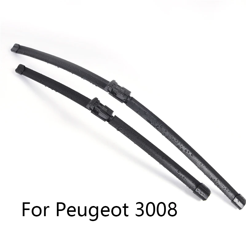 Koop Auto Voorruit Wisserbladen Voor Peugeot 3008 Vorm 2008 2009 2010 2011 2012 2013 2014 2015 2018 Auto Voorruit ruitenwisser Rubber