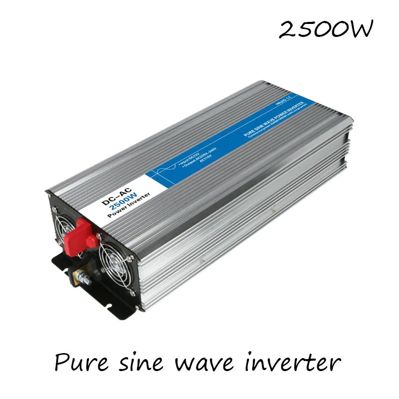 Dc-Ac Inverter A Onda Sinusoidale Pura Da 2500W 12V A 220V Convertitori Tensione Off Grid Alimentatore Elettrico Led Display Digitale Usb Cina