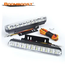 1 пара, автомобильная парковочная лампа для вождения, супер белый 30 светодиодный светильник для бега, автомобильная лампа с поворотом, стробоскоп, светильник s