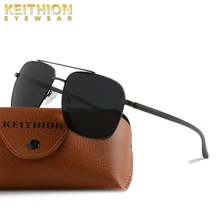 KEITHION Polarized Fashion Big Frame Sunglasses Men Square Fashion Glasses for Women High Quality Retro Sun Glasses Vintage