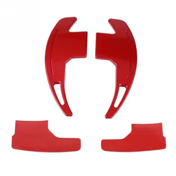 

1 Set New Car Auto Steering Wheel Paddle Shift Blade Decorative Trim for Ford Mustang 2015 2016 2017 Car Accessories Red