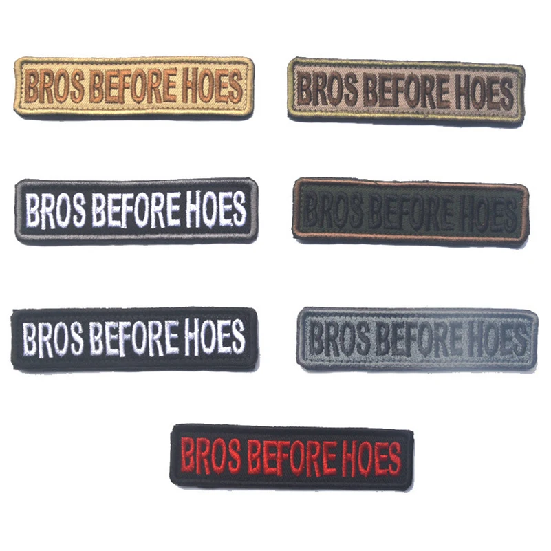 

Embroidered US ARMY BROS BEFORS HOES Morale Tactical Badge Applique Emblem Badges Hook & Loop Badge Military Badges