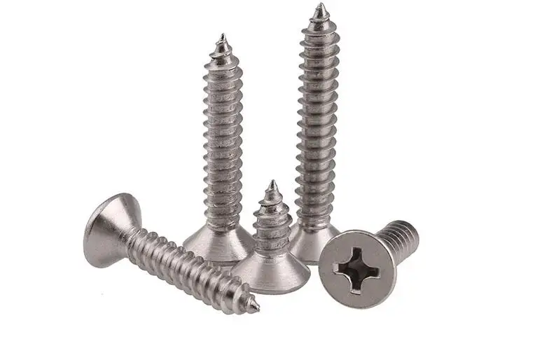 5mm x 45mm Stainless COUNTERSUNK Self Tapping Screws x50 