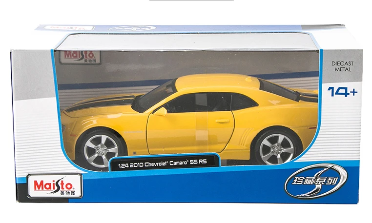 1:24 модель Maisto 2010 Chevrolet Camaro ss RS металлические Литые игрушечные машинки коллекционные модели игрушечных автомобилей для мальчиков Подарки оригинальная коробка