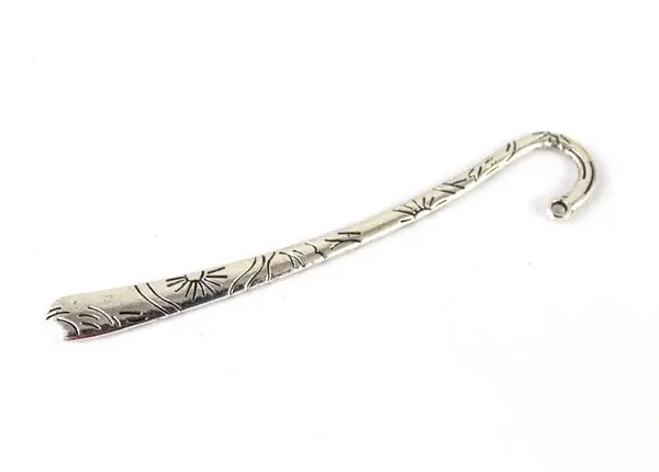 

10PCS Tibetan Silver Color Floral Bookmarks A13144