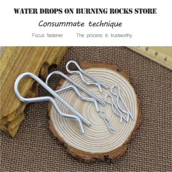 

Free shipping 100Pcs M1x16 Wave-Type Cotter Pin Combination B Clips shaft Bolt Lock Pin Hitch fasteners632 2018 hot