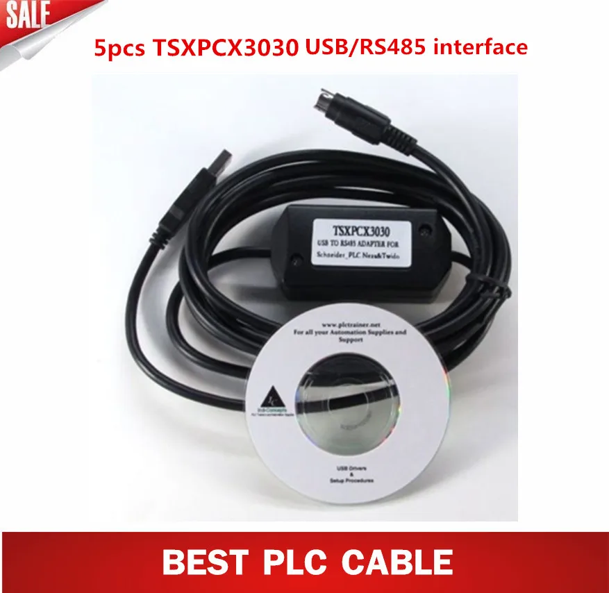 TSXPCX3030 PLC Programming plc cable with USB//RS485 interface for TWIDO//TSX PLC