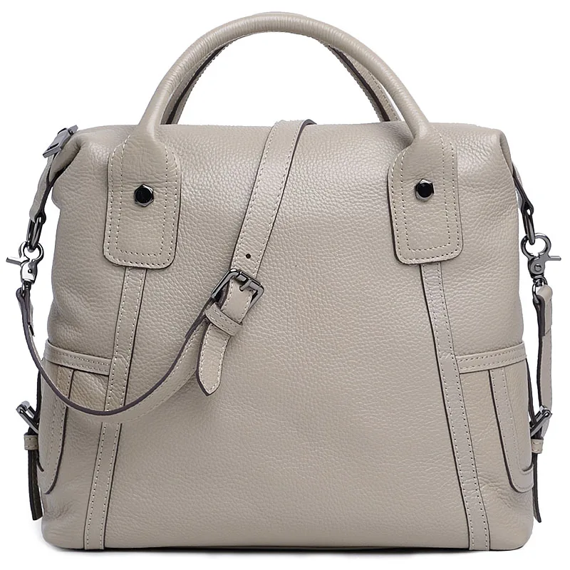 Дизайнерская модная женская сумка в европейском и американском стиле, сумка через плечо из натуральной кожи высокого качества от известного бренда - Цвет: Gray
