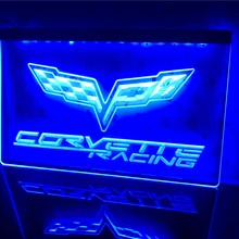 D095-Chevrolet corvette светодиодный световой знак