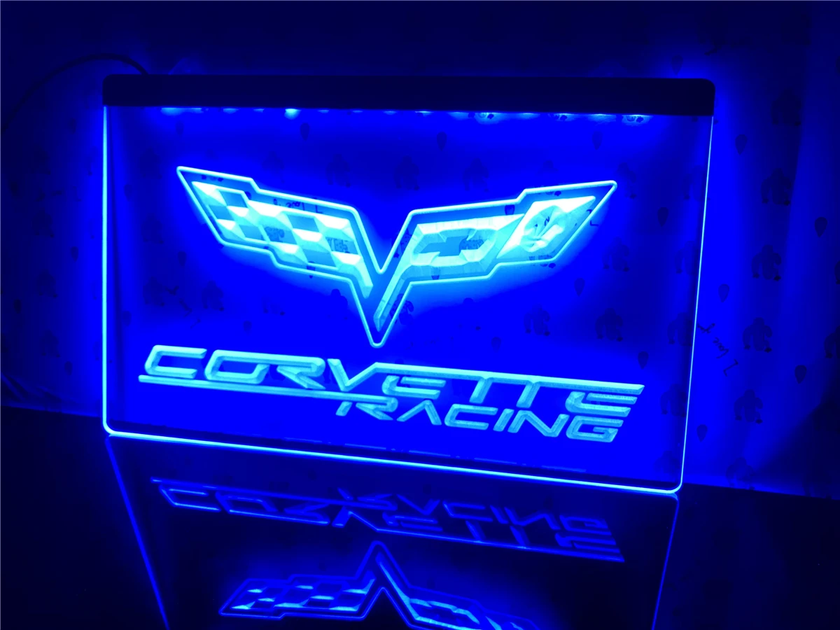 

D095- Chevrolet corvette led Light Sign