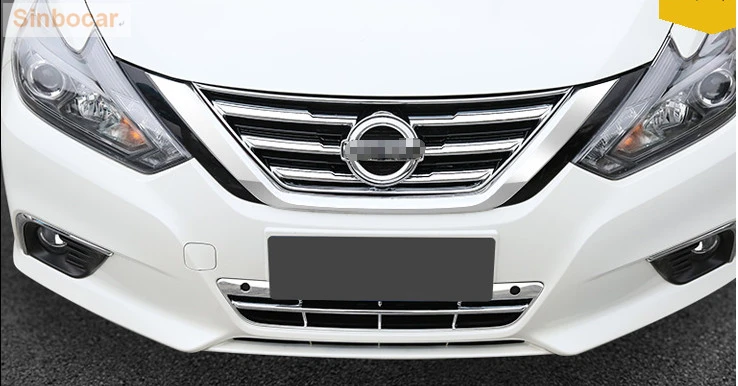 ABS Хром передний бампер Нижняя решетка облицовки радиатора для Nissan Altima Teana