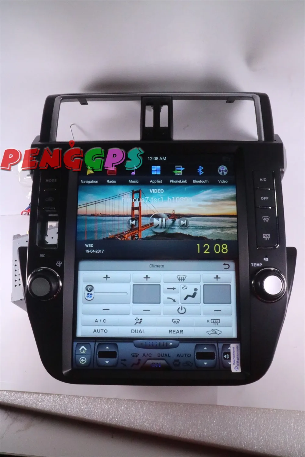 Tesla style 2 din Android 7,1 Автомобильная Радио Стерео gps навигация для TOYOTA Land Cruiser Prado 150 2010-2013 без DVD плеера головное устройство