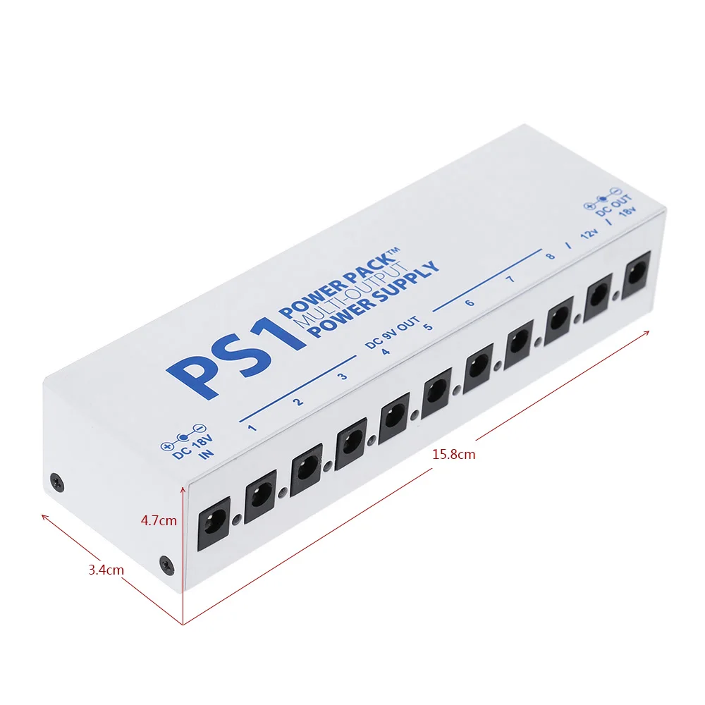 Блок питания для гитарной педали педаль создания гитарных эффектов источник с 10