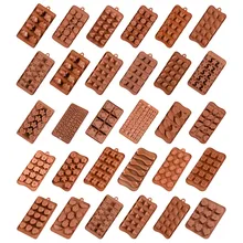 SJ формы для шоколада, пищевые силиконовые формы для леденцов, инструменты для украшения торта, 3D клейкий шоколад, аксессуары для выпечки печенья, разные стили
