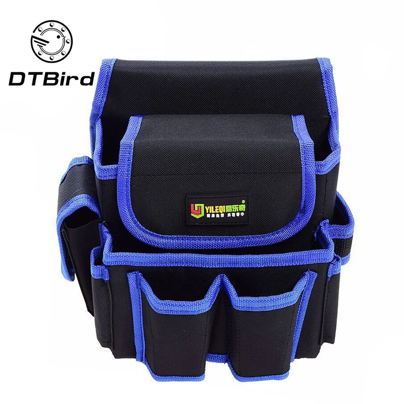 

High Quality Telecommunications Holder Electrician 600D Water proof Cloth Rivet fixed Tool Bag Belt Utility Kit Pocket Pouch