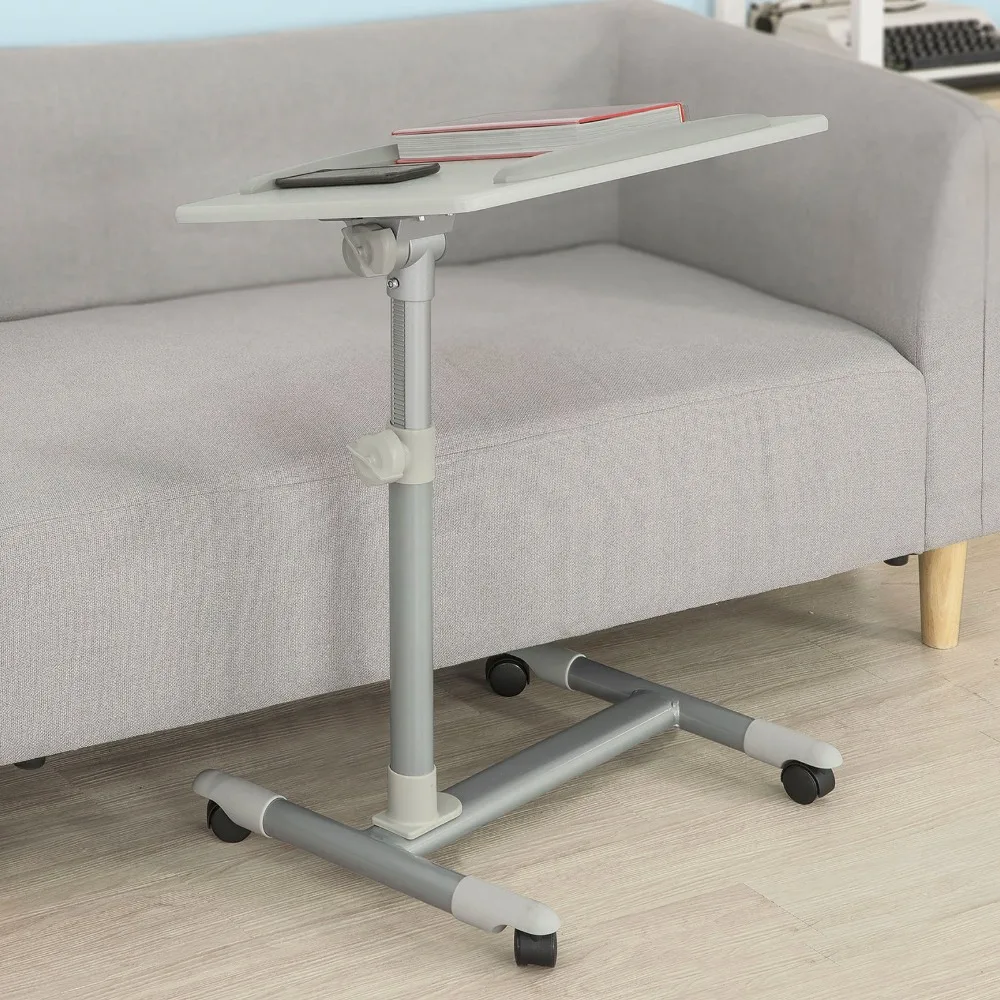 SoBuy Height Adjustable Home Nursing Table Bed Sofa Side Table Laptop desk office Furniture FBT07N2-W