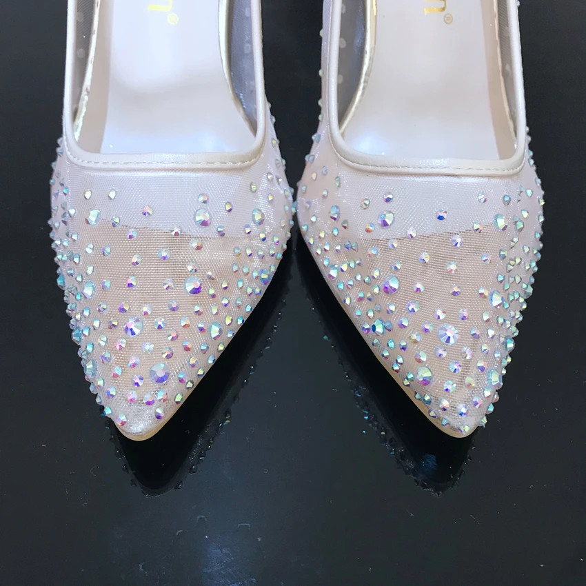 Crystal Shoes Woman Wedding Thin High Heels Womens High Heel Shoes Summer Ladies Shoes Party Platform Pumps Women Rhinestone Crystal Shoes Woman Wedding Thin High Heels Womens High Heel Shoes Summer Ladies Shoes Party Platform Pumps Women Rhinestone