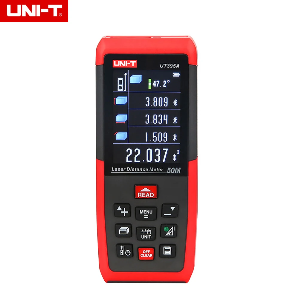 

UNI-T UT395A 50M Digital Laser Range Finder Measure Area/Volume Tool