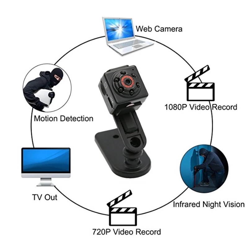 Мини камера маленькая камера 1080 P датчик ночного видения спортивная видеокамера HD микровидеокамера DVR DV регистратор движения видеокамера SQ 11 SQ9