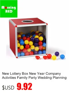 Новая лотерейная коробка, новогодняя компания, мероприятия, семейные, вечерние, свадебные, для планирования, удачная коробка, лотерейный шар, ящики для хранения
