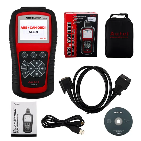 Autel AutoLink AL609 ABS CAN OBDII диагностический инструмент диагностирует системы ABS коды интернет обновляемый