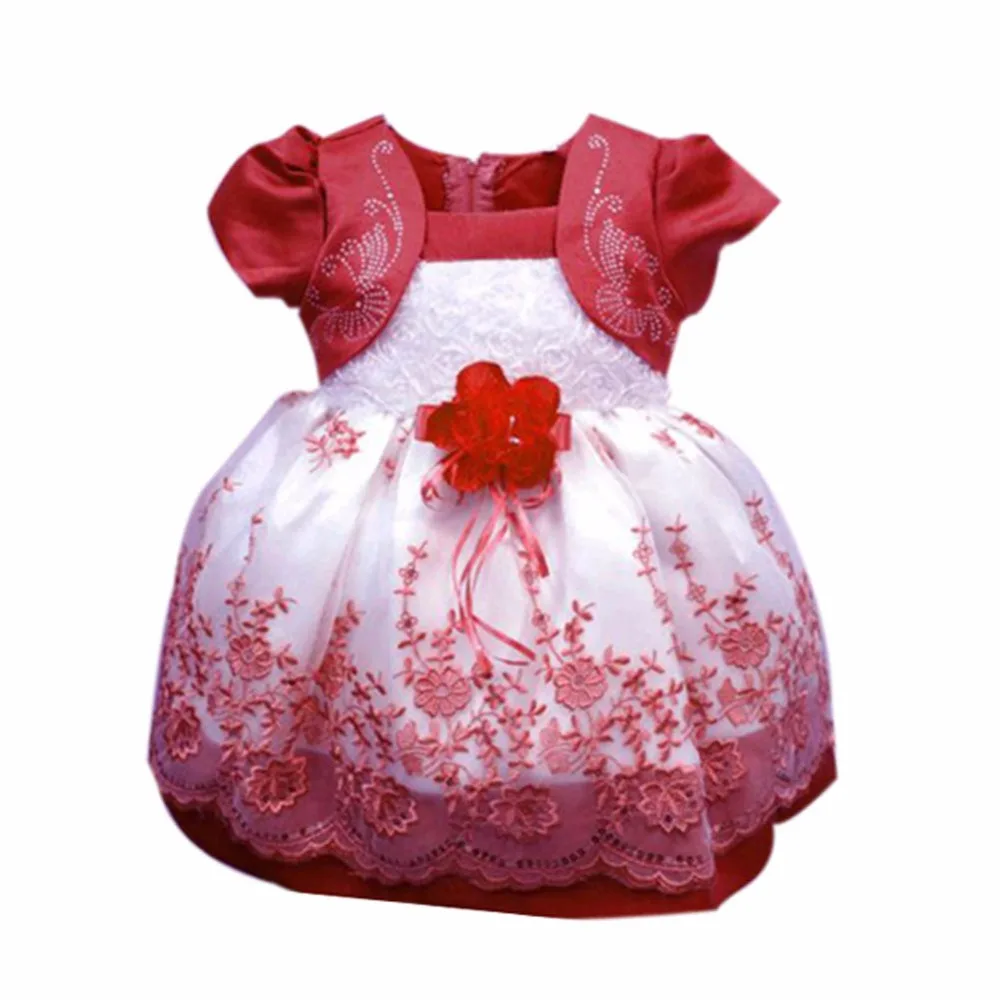 

Kids Girls Dresses Floral Chiffon Dress Costume Princess Dresses Size 1-4Y