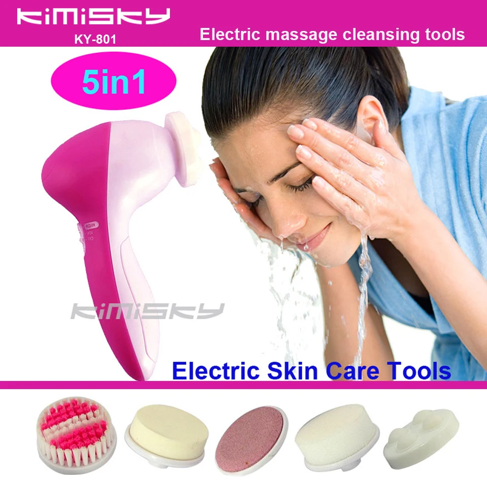 2016 Electric Skin Care Tools Facial Cleaning Brush Scrubber Massager Face Skin Care